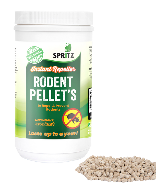 Spritz Rodent pellets Large 32 oz Jar Made with Peppermint Oil to Repel mice and Rats